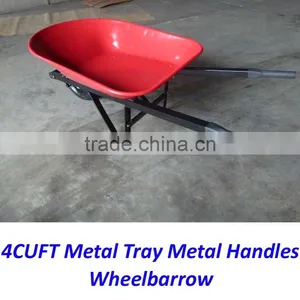 America 4Cuft Metal Tray Metal Handles Wheelbarrow for Gardenning thumbnail-2