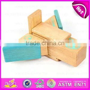Hot Sale Non Toxic Wooden Robot Toy for Kids,DIY Children Wooden Robot Toy With Very Cheap Price W03B043 thumbnail-5