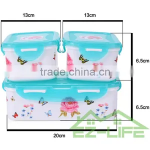 BPA Free Applicable to Microwave Oven Promotion Seal Plastic Food Freshness Preservation Storage Boxes thumbnail-3