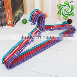 A568 2017 High Quality Clothes Hanger/metal Pvc Coated Laundry Hangerr/Metal PVC Hanger With Curved Shape thumbnail-5