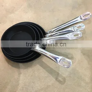 China Nonstick Stainless Steel Forged Frying Pan/casserole Set thumbnail-1