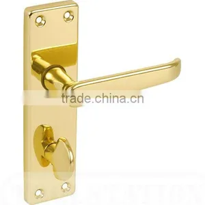 Polished Brass Door Handle thumbnail-1