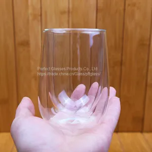 220ML Double Wall Drink Cup Coffee Cup and Milk Cup Customized Logo Glass Cup Juice Mug thumbnail-2