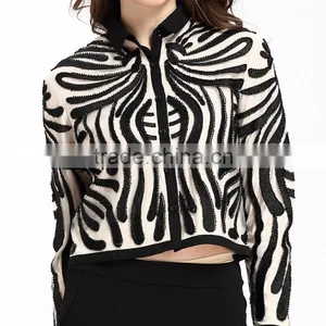Domin Fashion Latest Beading Style Woman Jacket thumbnail-2