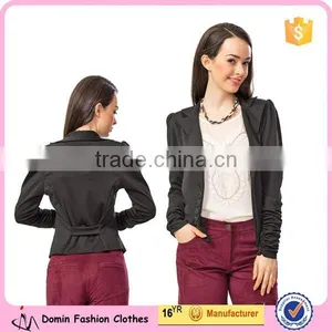 Wholesale New Fashion Ruffle Sleeve Petite Lady Blazer thumbnail-1