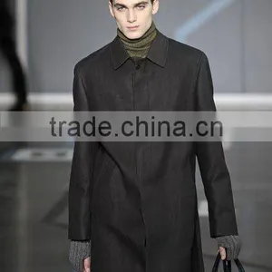 Best Price High Quality Wool Polyester Men's Wind Coat thumbnail-1