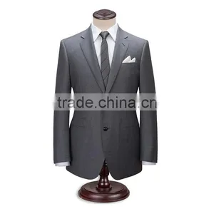 2017 New Arrival Light Grey Gents Suits Pant Coat Mens Business & Wedding Suit thumbnail-2