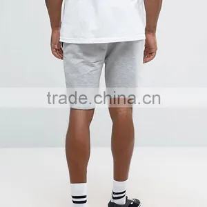 High Quality New Design Custom Drawstring Waist 65% Cotton 35% Polyester Breathable Jersey Men's Fleece Sweat Running Shorts thumbnail-2