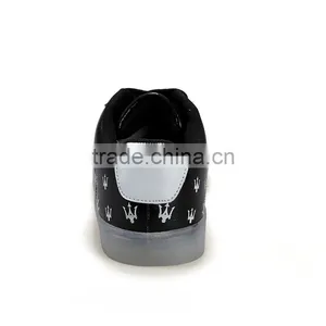 High Quality Fashion Fluorescence Casual Shoes Sample for Men, Adults Fluorescence Skateboard Shoes Casual for Male From China thumbnail-4