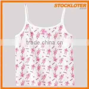 Pink Stripe Cotton Camisole for Girls Stocklot thumbnail-6