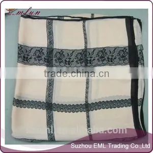 Wholesale Fashion Ladies Handmade Silk Shawl/100% Silk Scarf/infinity Scarf thumbnail-4