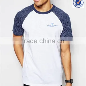 Garment Factory Custom Mens Wholesale Raglan t Shirt thumbnail-1