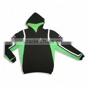 Men's Cotton Pullover With 1 x 1 Rib Cuffs and Bottom and Contrast Hood Lining thumbnail-1