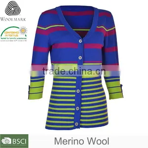 Sweater Woman Printed, OEM Cotton Long Sweater for Old Women thumbnail-1