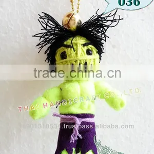 Handmade Keychains Keyrings Voodoo Doll String Accessories Bag Gifts thumbnail-1