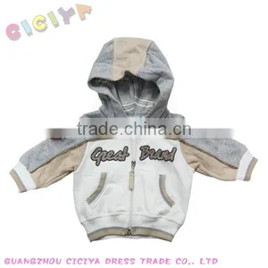 Customized Winter Baby Boys 6-30M Interlock Cotton Hoody Jacket thumbnail-1
