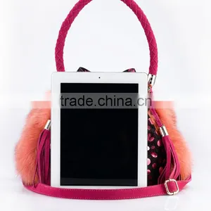Pocket Shape Fox Fur Shoulder Bag/Wholesale And Retail thumbnail-5