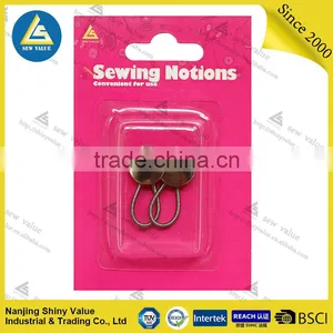 Blister Card Packing 2pcs Zinc Plated Silver Color Round Metal Collar Extende thumbnail-1