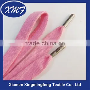 Flat Cotton Cord Shoelace With Private Design Metal Tips thumbnail-2