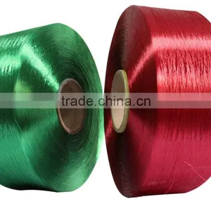 500D/96F Polyester Pre-oriented Yarn POY Dope Dyed Yarn Factory thumbnail-1