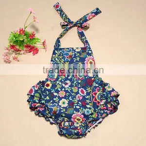 Wholesale Summer Printed Sling Ruffled Petti Playsuit Jumpsuit thumbnail-5