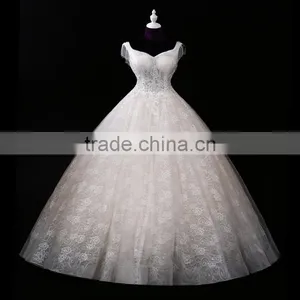 Wedding Gowns 2017 BridalNew Style Sweetheart Mermaid Chiffon Off-shoulder Mermaid Lace Wedding Dress A150 thumbnail-1