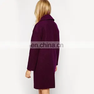 Long Design Tweed Fashion Woman Winter Coats thumbnail-4