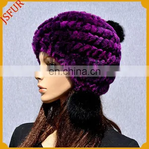 Winter Hat With Rabbit Fur Women Russian Fur Hat thumbnail-1
