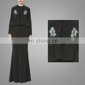 Jacket Maxi Dress Peplum Mermaid Shape Skirt thumbnail-4