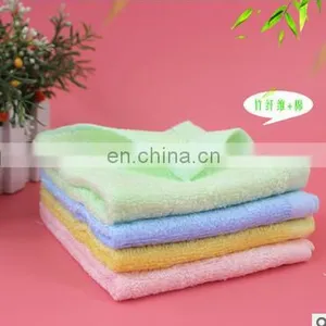 2piece/lot High Quality Bamboo Fiber Fabric Children Baby Square Towel Saliva Towel Face Sweat Towel Bathroom thumbnail-1