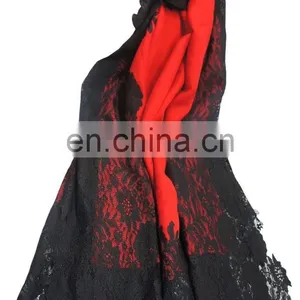 Pashmina Wool Lace Shawls thumbnail-3