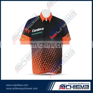Wholesale Custom Racing Pit Crew Shirt thumbnail-4