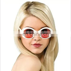 White Mod Glasses thumbnail-1
