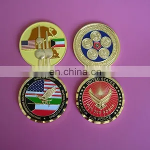 Custom USA & Kuwait Union Souvenir Metal Coin thumbnail-1