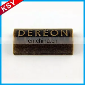 Oem Reasonable Price Jeans Logo Plate Metal Blade Label For Clothing thumbnail-2