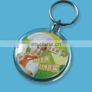 Round Shape Acrylic Key Ring Acrylic Keychains thumbnail-1