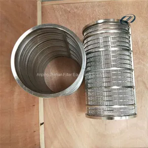Stainless SS Filter Steel Wedge Johnson Wire Screen , Deep Well Water Pipes thumbnail-4