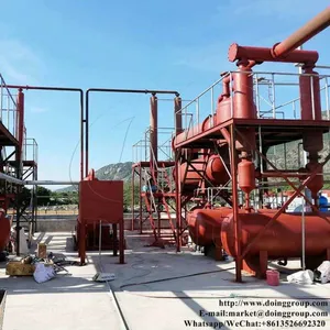 High Performance Waste Tyre Recycling to Fuel Oil Pyrolysis Plant Factory Price thumbnail-3