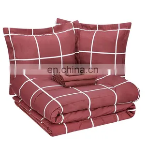 Californian King Comforter Set 7 Piece Comforter Set Luxury Bedding Set thumbnail-3