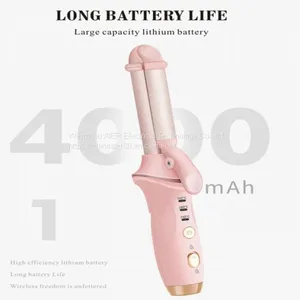 New Design USB Charging 2-1 Fast Heated Mini Hair Curler Straightener Electric Portable Multifunction Fashion Hair Styling thumbnail-1