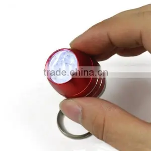 6led Kids Mini Flat LED Flashlight With Keychain thumbnail-3