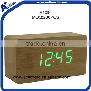 Wooden Digital Alarm Clock for Sale thumbnail-1