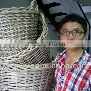 Wholesale Cheap Classic Willow Firewood Basket thumbnail-1
