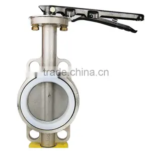 2016 DN200 Stainless Steel Online Shopping Wafer Butterfly Valve With Pin thumbnail-2