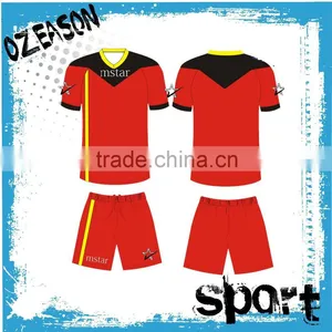 100% Polyester 150 Gsm Customized Wholesale Soccer Jersey thumbnail-3