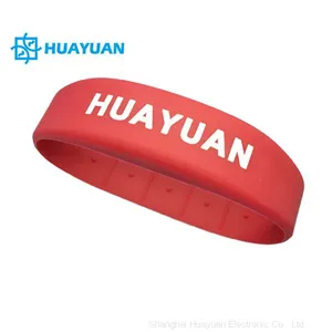 NDEF encoding NFC Contactless RFID Silicone Wristband for Event Solution Management thumbnail-1