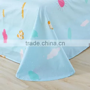 Cotton Twin Size Bed Sheet Comforter Set 4pcs Bedsheet Set Cartoon Designs Cheap Price China Cute Bed Sheet Set thumbnail-3
