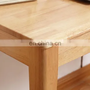 Nordic Learning Furniture Writing Solid Wooden Mini Study Table Simple Small Home Modern Laptop Computer Desk With Storage thumbnail-3
