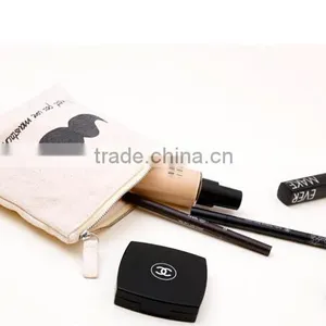 Wholesale Zipper Storage Canvas Makeup Bag Beauty Case Cosmetic Coin Purse For Women thumbnail-2