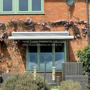 Fashion Electric Retractable Awning Motor Waterproof Acrylic Fabric Folding Aluminum Alloy Arm Outdoor Solution Awnings thumbnail-1